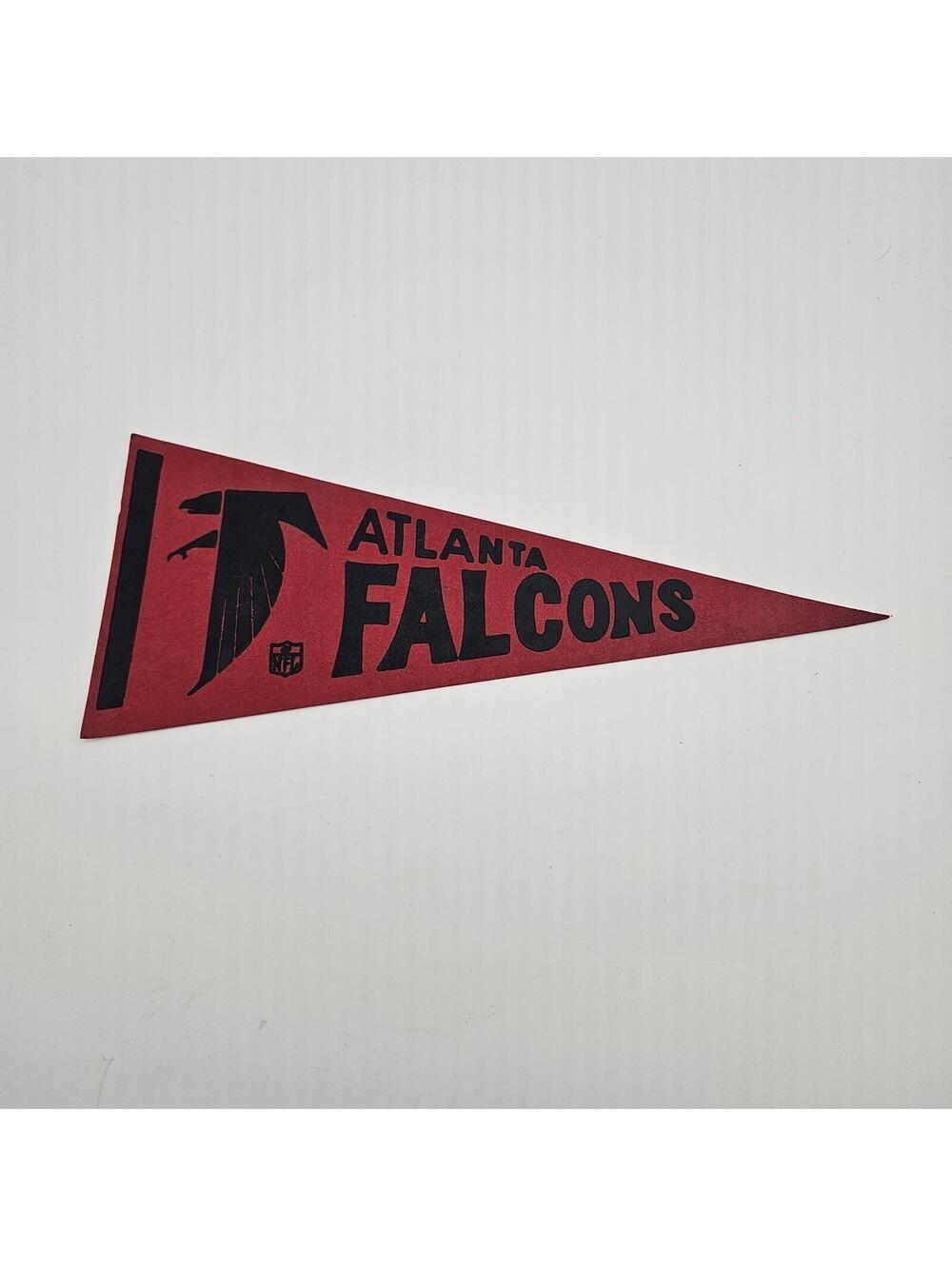 Vintage NFL Atlanta Falcons Mini Felt Pennant 12"x5" 1970's